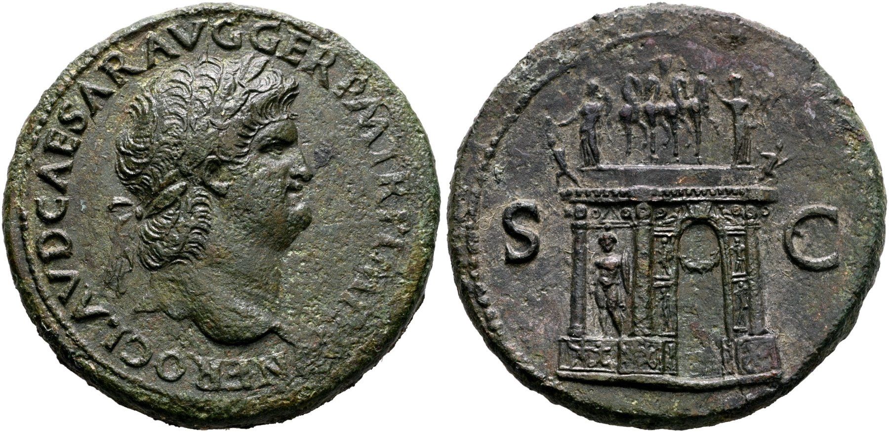 Tutti le monete: Sestertius Nero 54-68 Römisches Reich – Usato da Pfäffikon ZH venduto da Antike_Muenzen