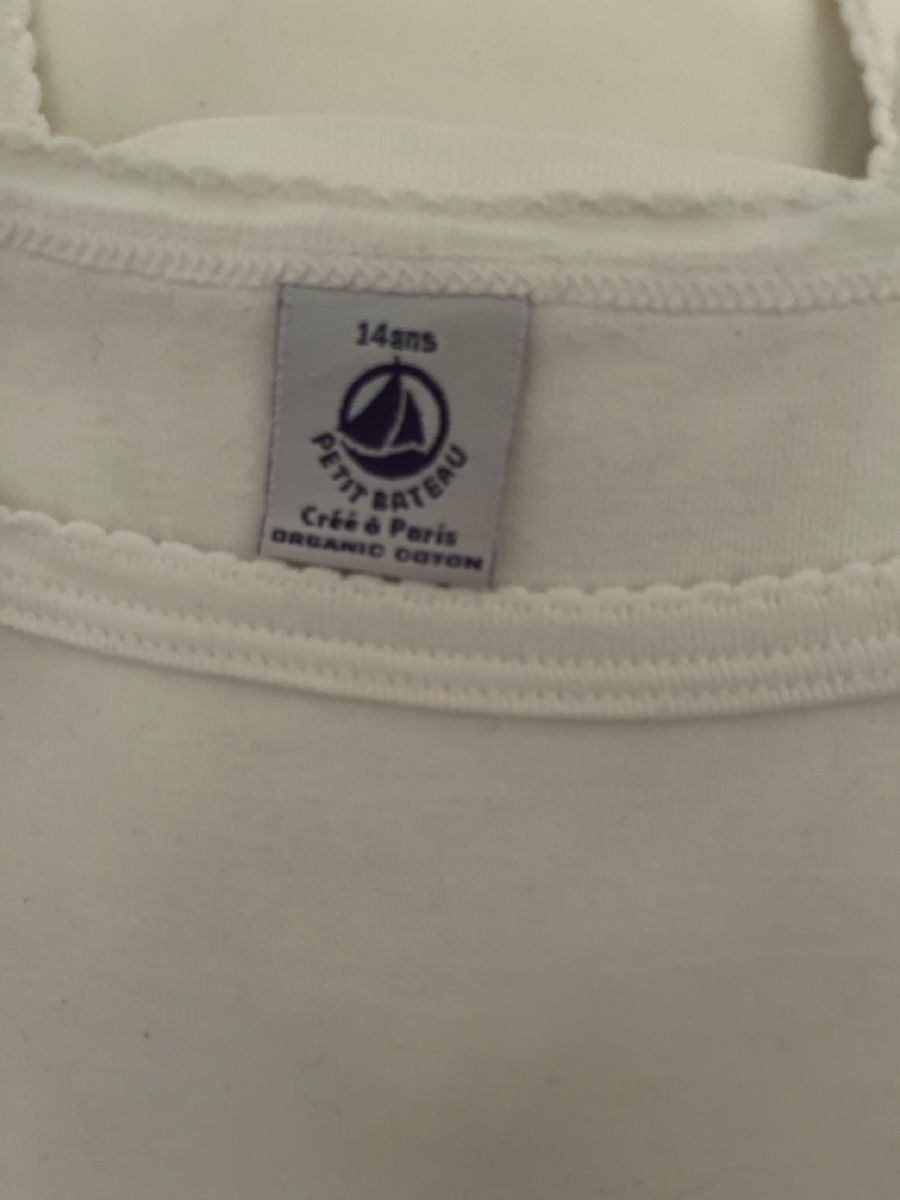 Petit Bateau Unterwäsche: 2 canotte 100% cotone bianche Petit bateau – Neu (gemäss Beschreibung) aus Rüschlikon von ant_5v7g 1
