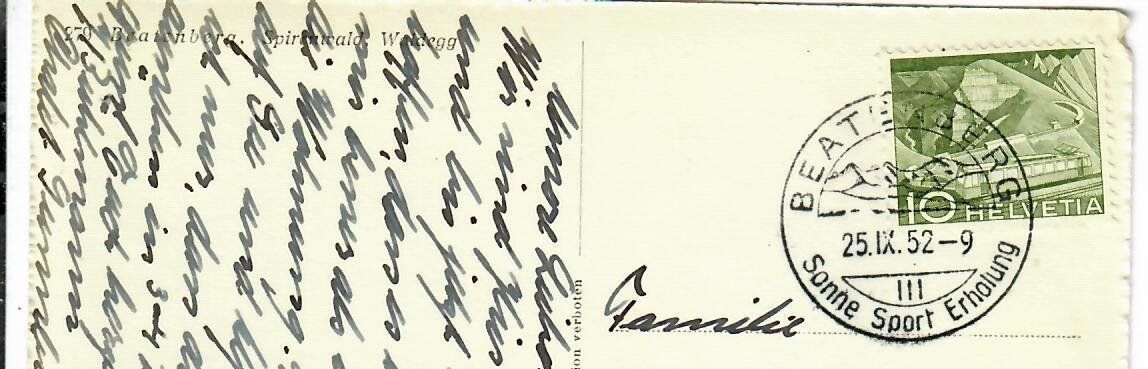 Cartes postales: Beatenberg 1952 – D'occasion à Hochdorf par Ziegel-16 1
