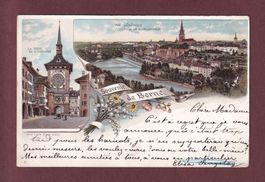 Souvenir de BERNE - 1897 Litho Briquet // petits trous //