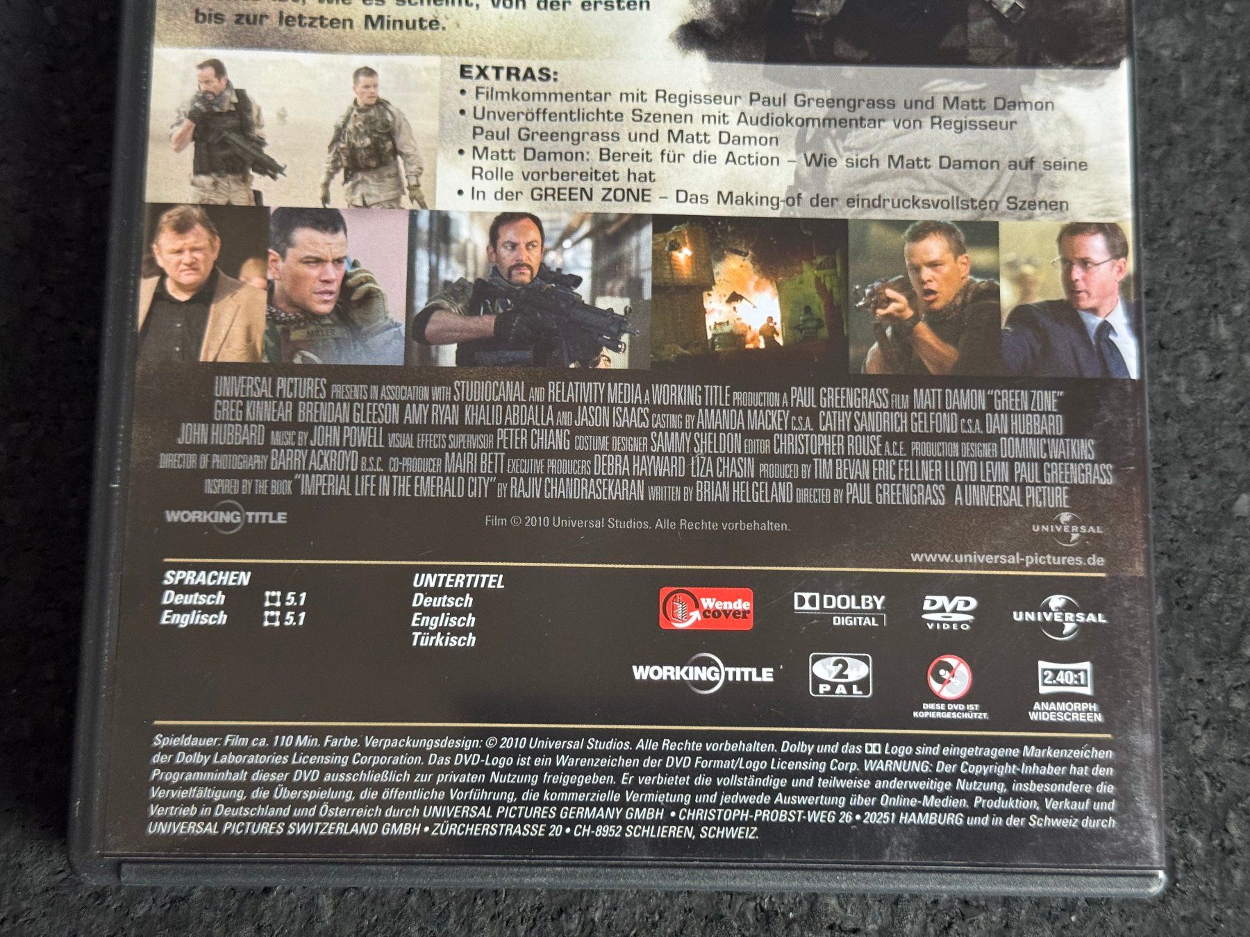 Tutti i DVDs: GREENZONE DVD DE/EN Matt Damon – Usato da Fribourg venduto da tschjoly 3