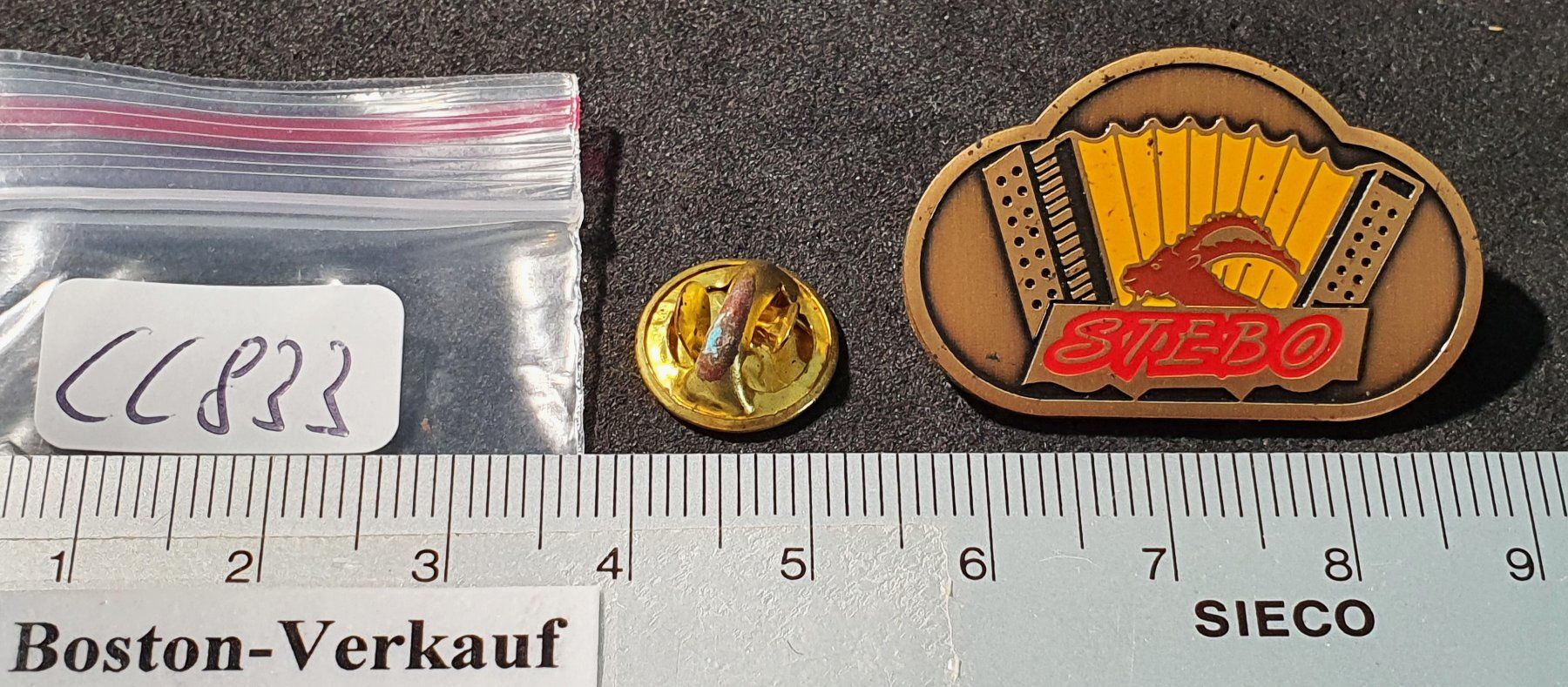 Placchette & Badge: CC833 - Pin STEBO  Handorgel Steinbock  Nr. 316 – Usato da Reinach BL venduto da Boston-Verkauf 2