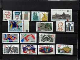 Briefmarken Bundesrepublik Deutschland Jahresausgabe 1989neu