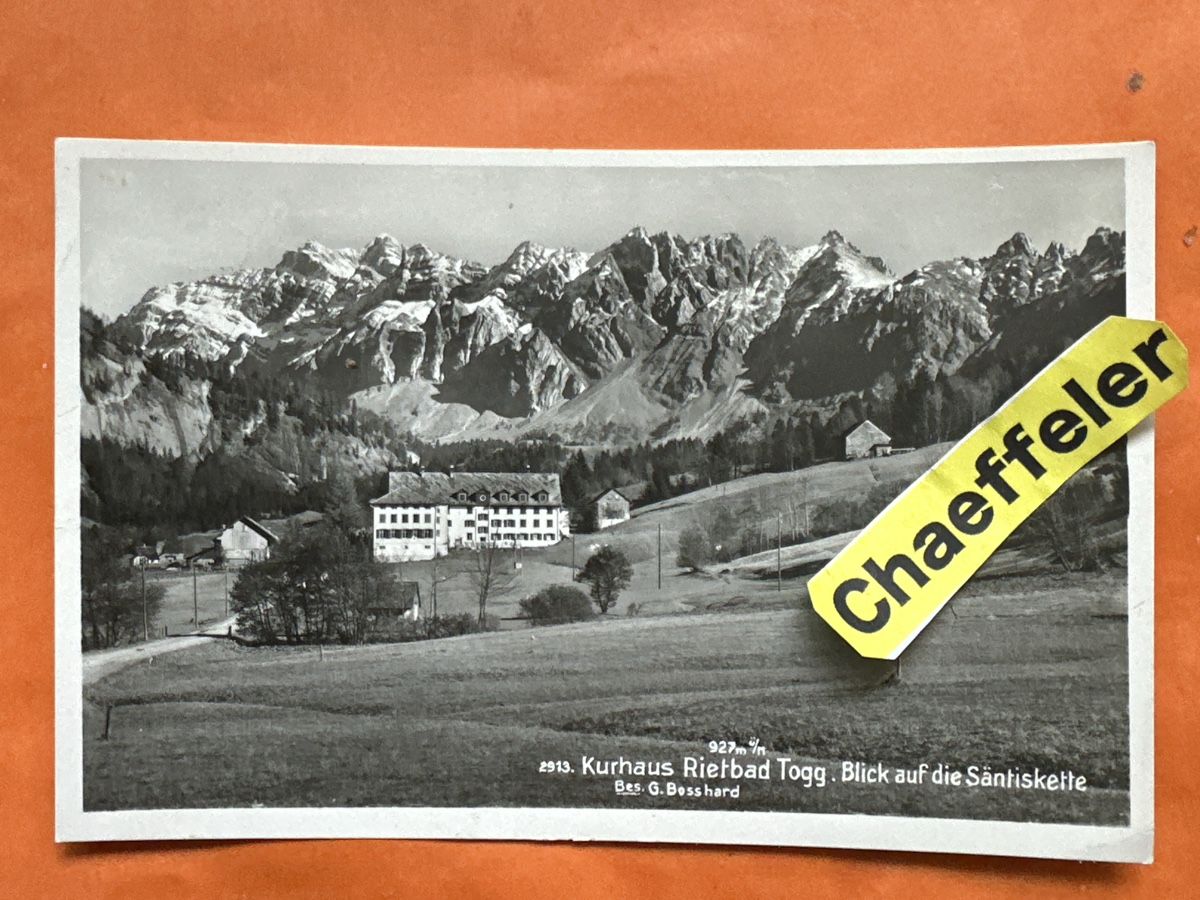 Cartes postales: Alte Ansichtskarte Kurhaus Rietbad, Toggenburg, Schweiz – D'occasion à Zürich par Chaeffeler