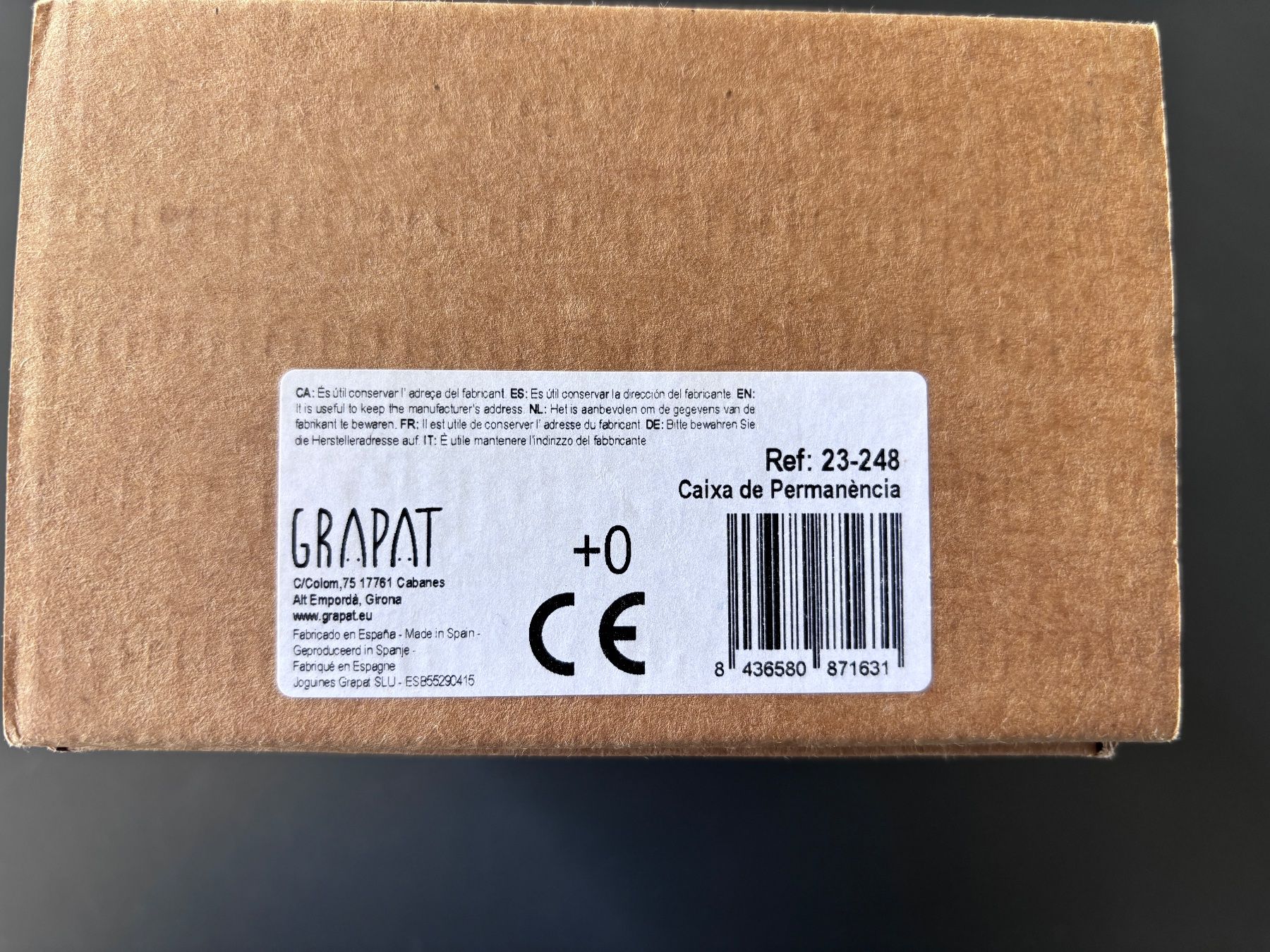 Grapat Giocattoli: Grapat, PERMANENCE BOX – Usato da Brugg AG venduto da tsannen 2
