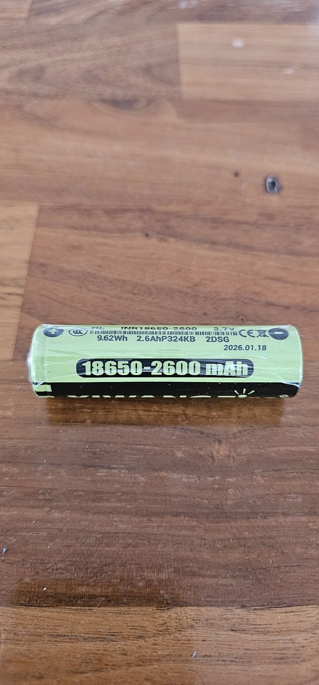 Batterie: 2 × 18650 - 2600 mAh Akku – Nuovo e nell'imballaggio originale da Buchrain venduto da Rorshak