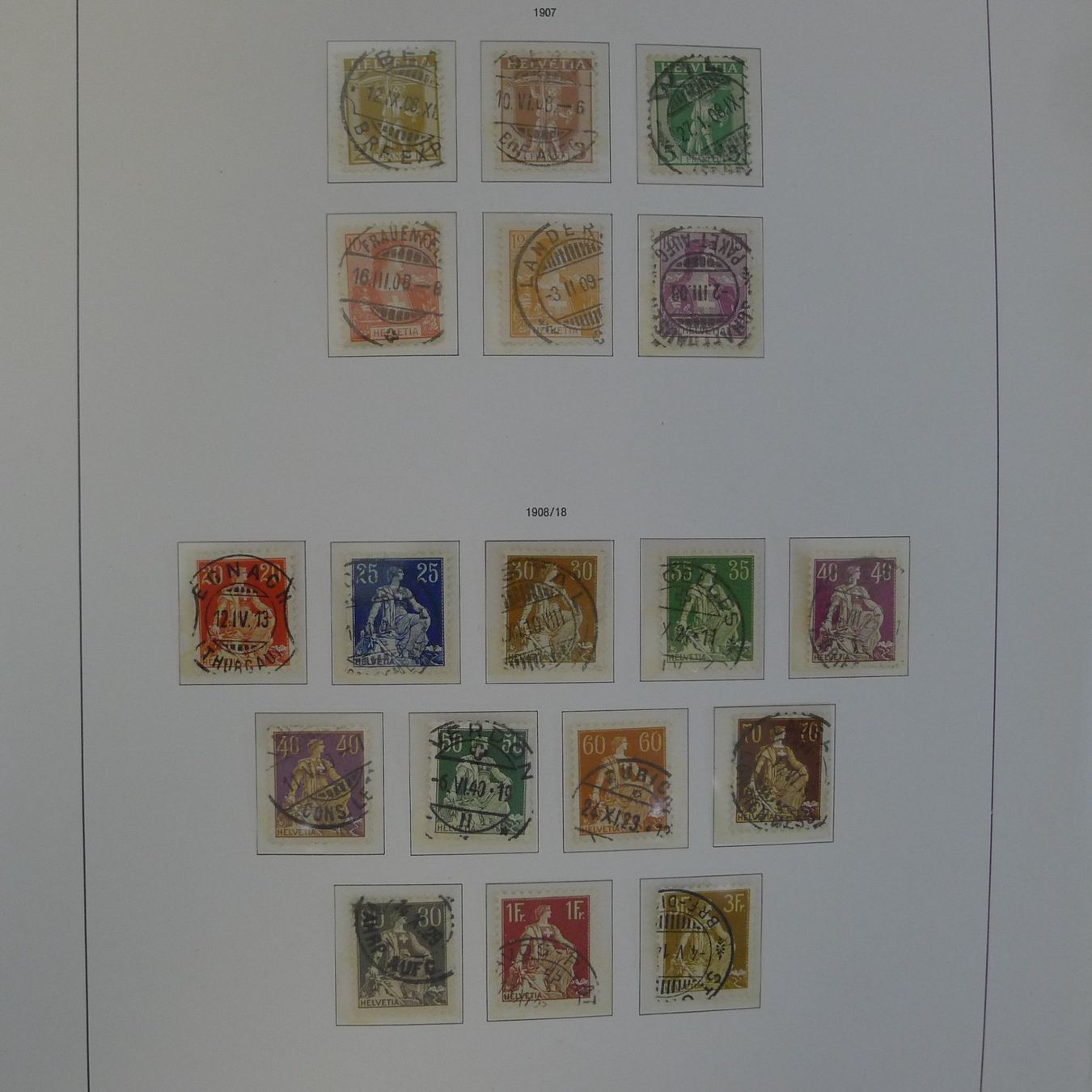 Alle Briefmarken: 1907-2003, Sammlung SCHWEIZ + mit Vollstempel Kat: 3000.-+ – Gebraucht aus Sursee von Luzernerraute 1