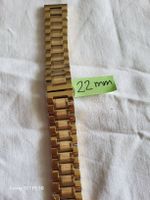 22mm, Uhrenarmband, gelb- gold,universale