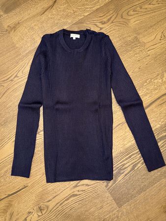 Leichter Baumwollpullover, Navy Blau, L - Neu!