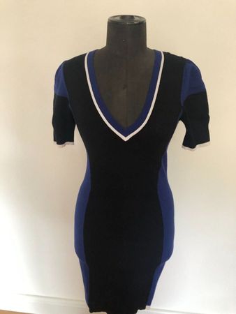 Karen Millen Kleid, Gr. S, Schwarz/Blau, Top Zustand!