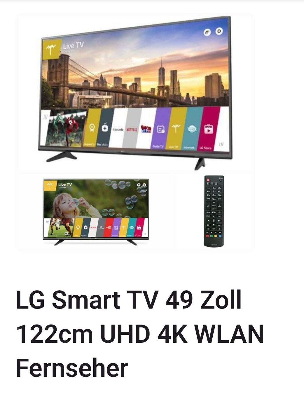 LG Fernseher: LG Smart TV 49 Zoll – Gebraucht aus Buchs SG von Spidy999