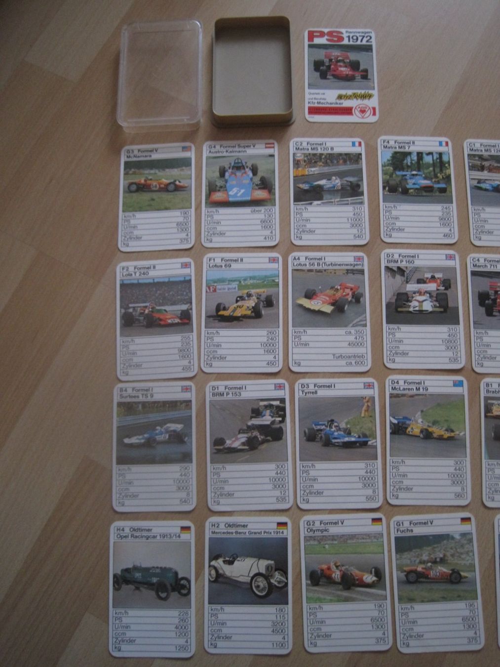 Giochi: PS 1972 Rennwagen seltenes  Quartett – Usato da Gossau SG venduto da Noryflory 2
