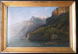 Très belle huile sur toile 19ème