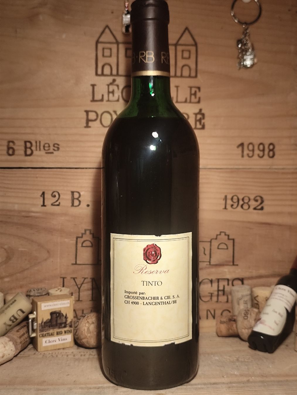 Vino: 1982 : Rene Barbier tinto Riserva  Penedes – Nuovo e nell'imballaggio originale da Büsserach venduto da Vintage-vins 2