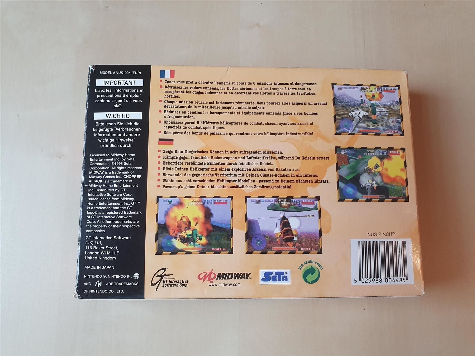 Nintendo Giochi: Chopper Attack – Usato da Stansstad venduto da collectorsshop 1