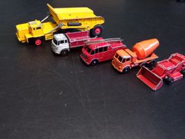 5x Matchbox Lesney Baustelle Blechautos