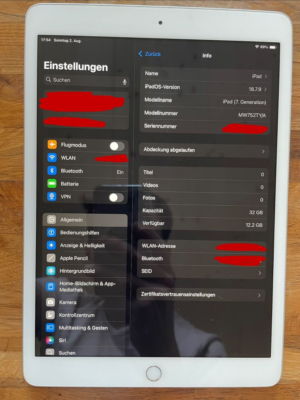 Apple Tablettes PC: IPad 7. Generation 32 GB Wifi – D'occasion à Aarau par sezzian 6