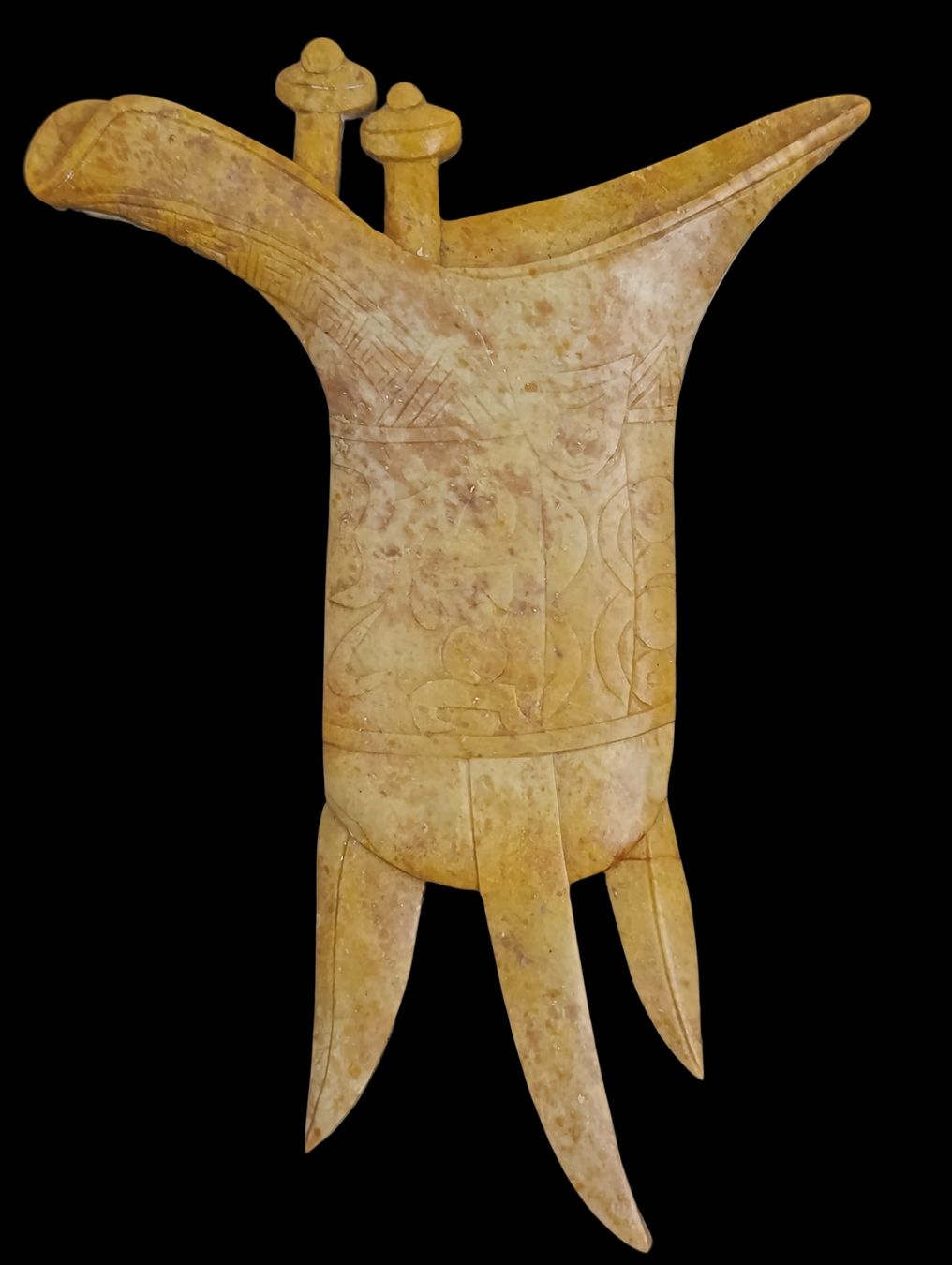 Statuette: Chinesische Jade Figur Relief – Usato da Hochfelden venduto da Historium 2