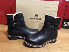 Shepherd Lederschuhe mit Lammfell, Gr 38 Neu