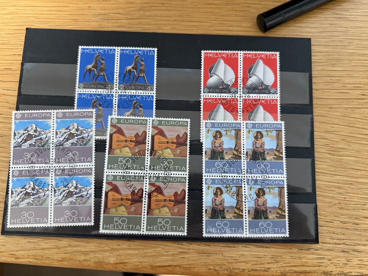Alle Briefmarken: 4 Steckkarten Schweizer 4er Blöcken – Neu (gemäss Beschreibung) aus Murgenthal von Tina_4055 3