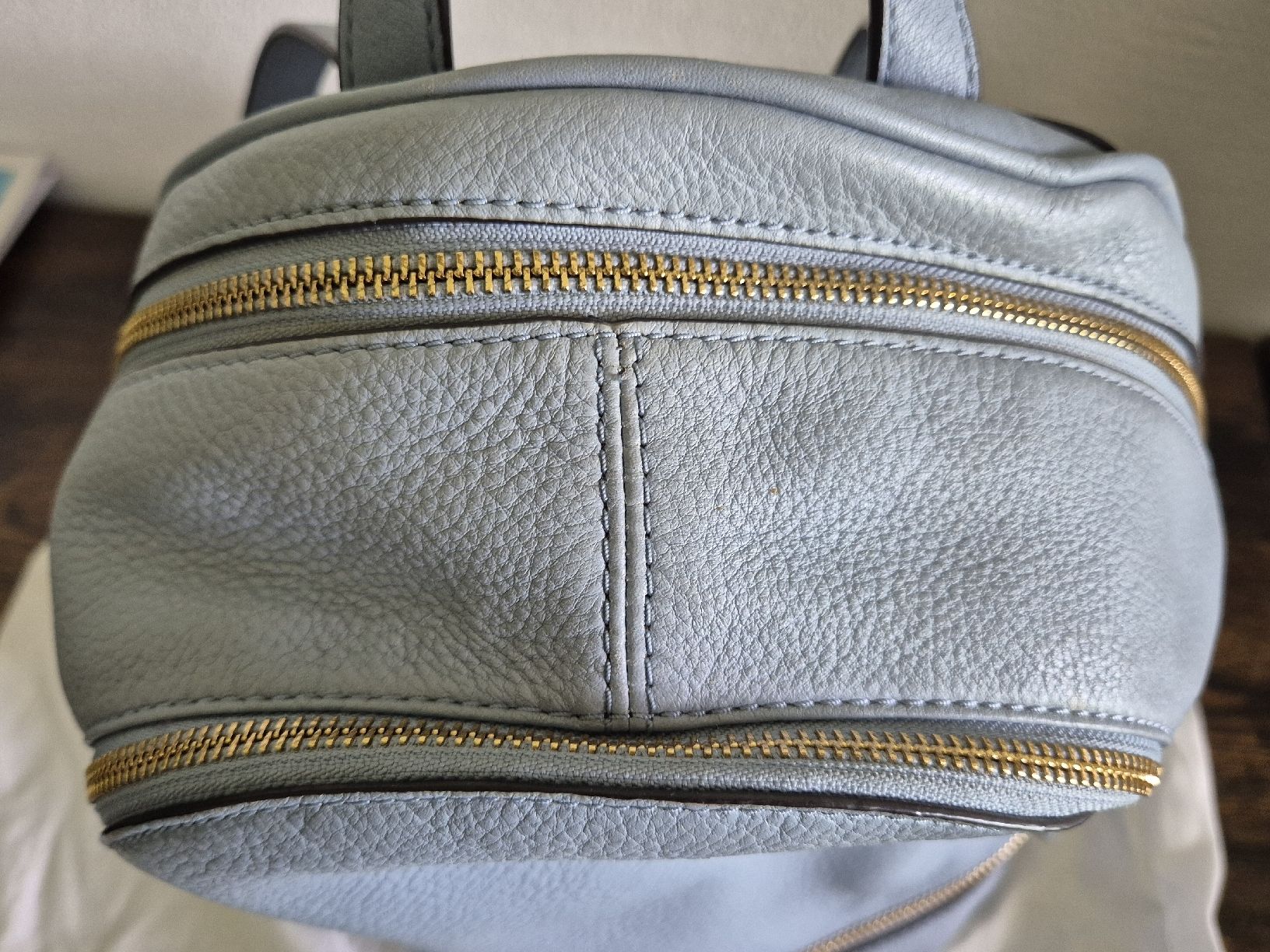 Michael Kors Zaini: Michael Kors Rucksack Damen Leder Hellblau  – Usato da Frauenfeld venduto da Redlady2088 2