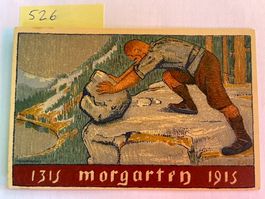 alte Postkarte Morgarten, 600 Jahr Jubiläum, 1915