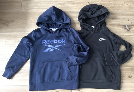 REEBOK und NIKE Hoodie, Grösse 128-137 cm