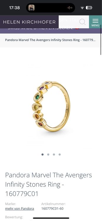 Infinity Stones Ring (Neu (gemäss Beschreibung)) in Sarmenstorf für CHF ...