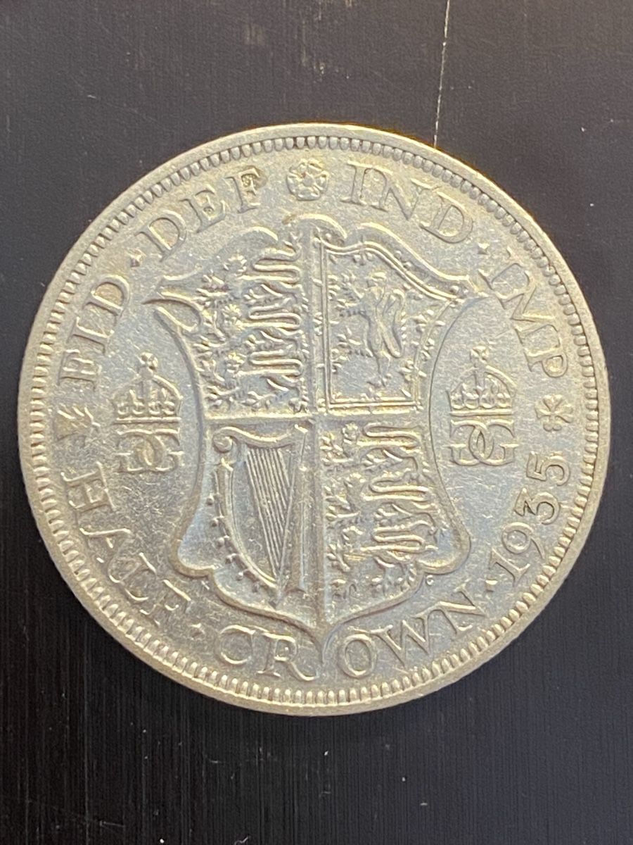 Tutti le monete: Royaume-Uni, Half Crown 1935 Argent – Usato da Corsier-sur-Vevey venduto da Ginoarturo 1