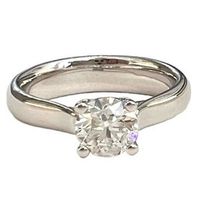 1.00ct. D/SI Diamantring massives 750 Weissgold: 11.500 CHF