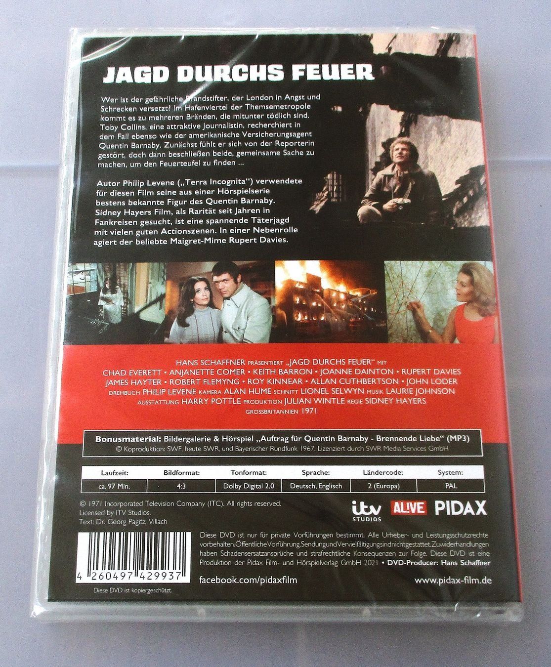 Tutti i DVDs: JAGD DURCHS FEUER - Chad Everett NEU/OVP – Nuovo e nell'imballaggio originale da Wattwil venduto da Muriel10 1