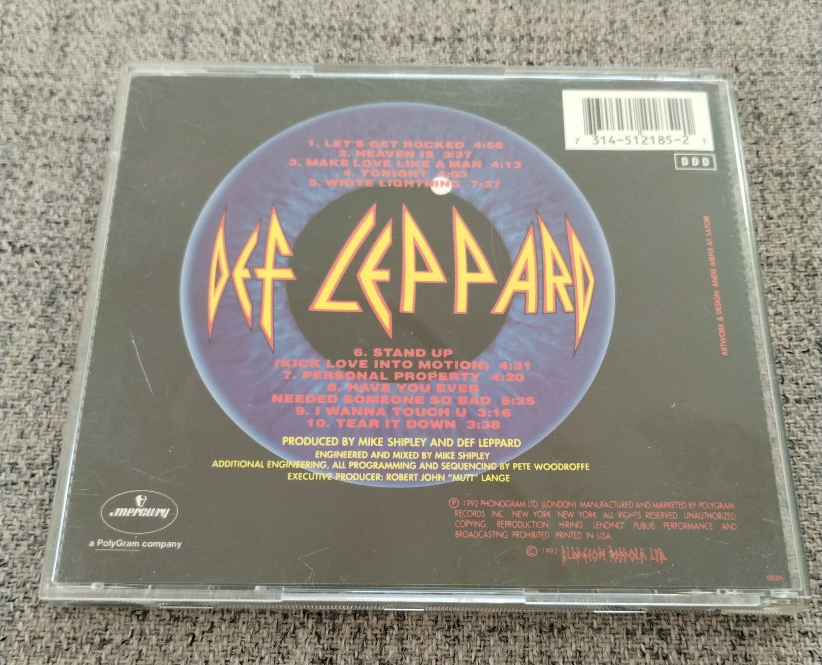 CD: Def Leppard " Adrénalize" – Usato da Lausanne venduto da Martinucci 1