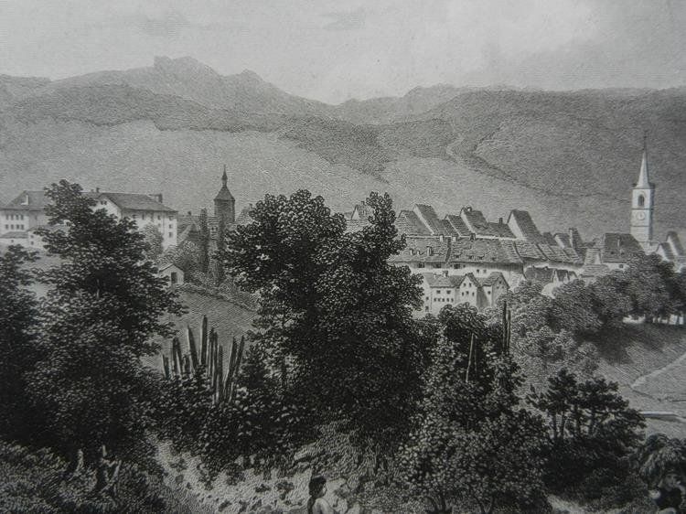 Gravures: Liestal Basel Landschaft Rohbock – D'occasion à Risch par Antikfee 8