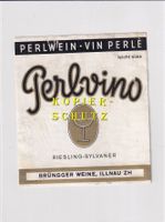 Etikette - Perlvino (Riesling-Sylvaner) leicht süss /bd