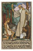 St. Gallen IV. CH-Katholiken Tag  Künstler A. Bächtiger 1913