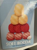 Soft Boccia Set 3x3 Stoffsaeckchen mit Netz neuwertig in out