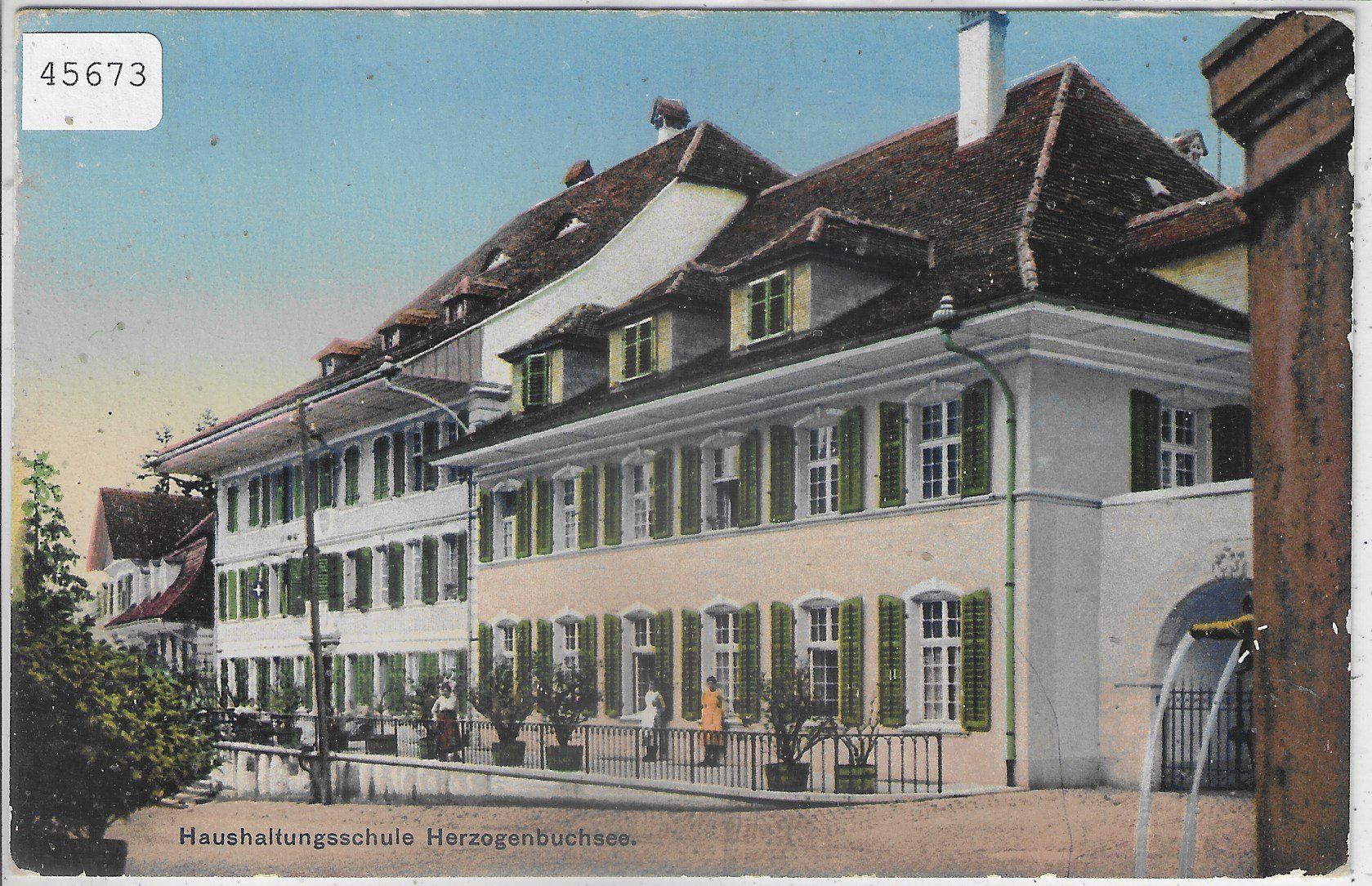 Ansichtskarten: Haushaltungsschule Herzogenbuchsee - Litho – Gebraucht aus Ettingen von Kartenplanet