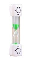 Sanduhr für Zähne putzen 2 Min GRÜN VERT Timer Tischuhr Sand