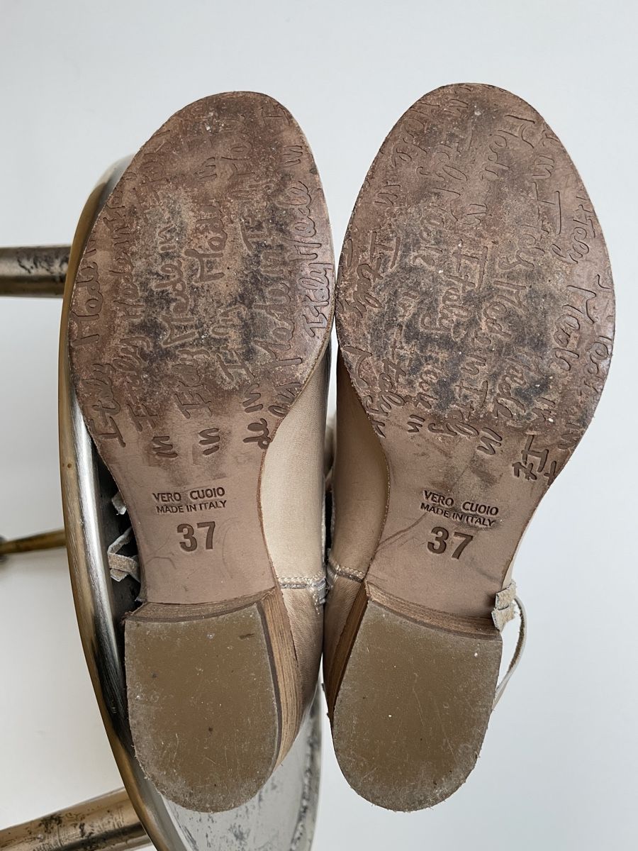 Scarpe da donna: Lederstiefel creme (Cowboystil) – Usato da Grenchen venduto da M_ina 5