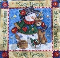 Serviette keep friends (w251) 2Stk.