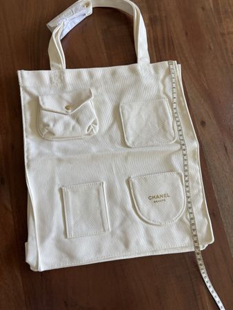 Chanel Tasche Stoff weiss neu