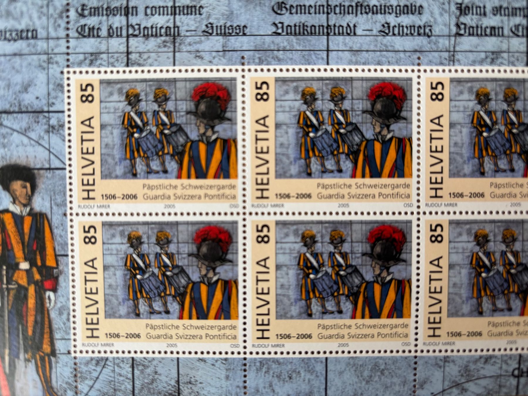 Tutti i francobolli: 2005 Briefmarken postfrisch Schweizergarde Papst Bogen – Nuovo (secondo la descrizione) da Seftigen venduto da Muggelwomb 1