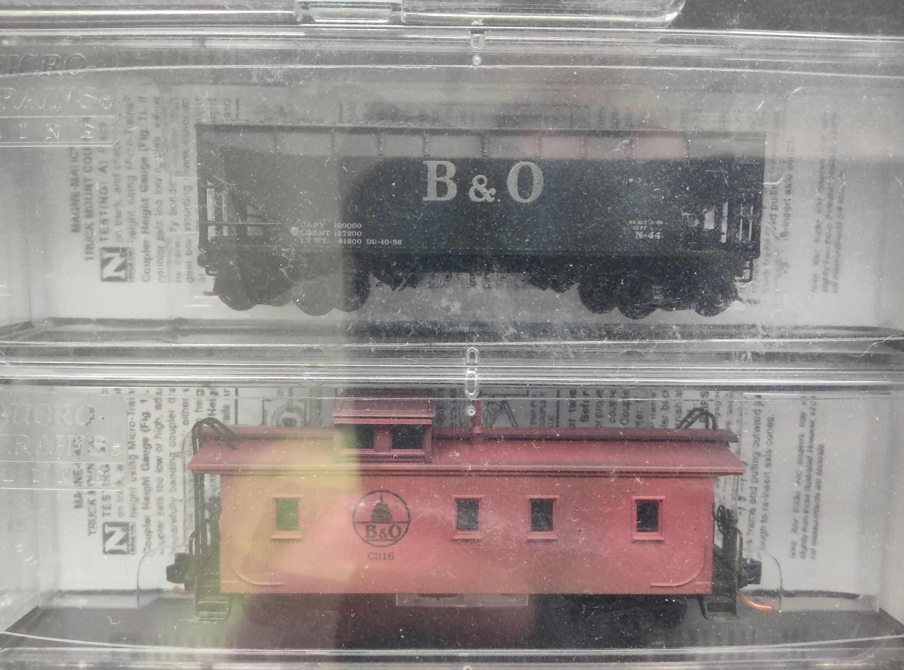 Modellini di ferrovie: Micro-Trains B&O Weathered Train Set – Usato da Siebnen venduto da han_xck2 3
