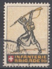 Tutti i francobolli: (1. WK) 4. Division Wi 2 gestempelt – Usato da Bürglen TG venduto da StampGraf