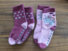 Kinder Anti-Rutsch Socken, Gr.23-26, 2 Paar