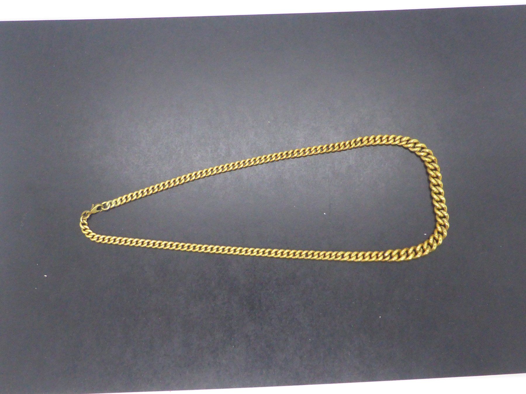 Catenine: Collier maille gourmette en plaqué or – Usato da Porrentruy venduto da Tic-Time 1