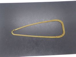 Collier maille gourmette en plaqué or