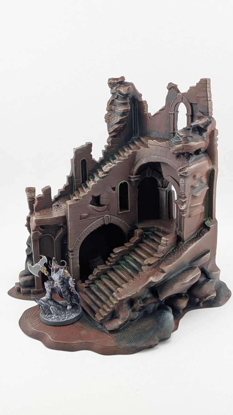 Statuette: Antiche Rovine con Scale | Ancient Wargaming Terrain – Nuovo (secondo la descrizione) da Roveredo GR venduto da 3D_ZAGA 2