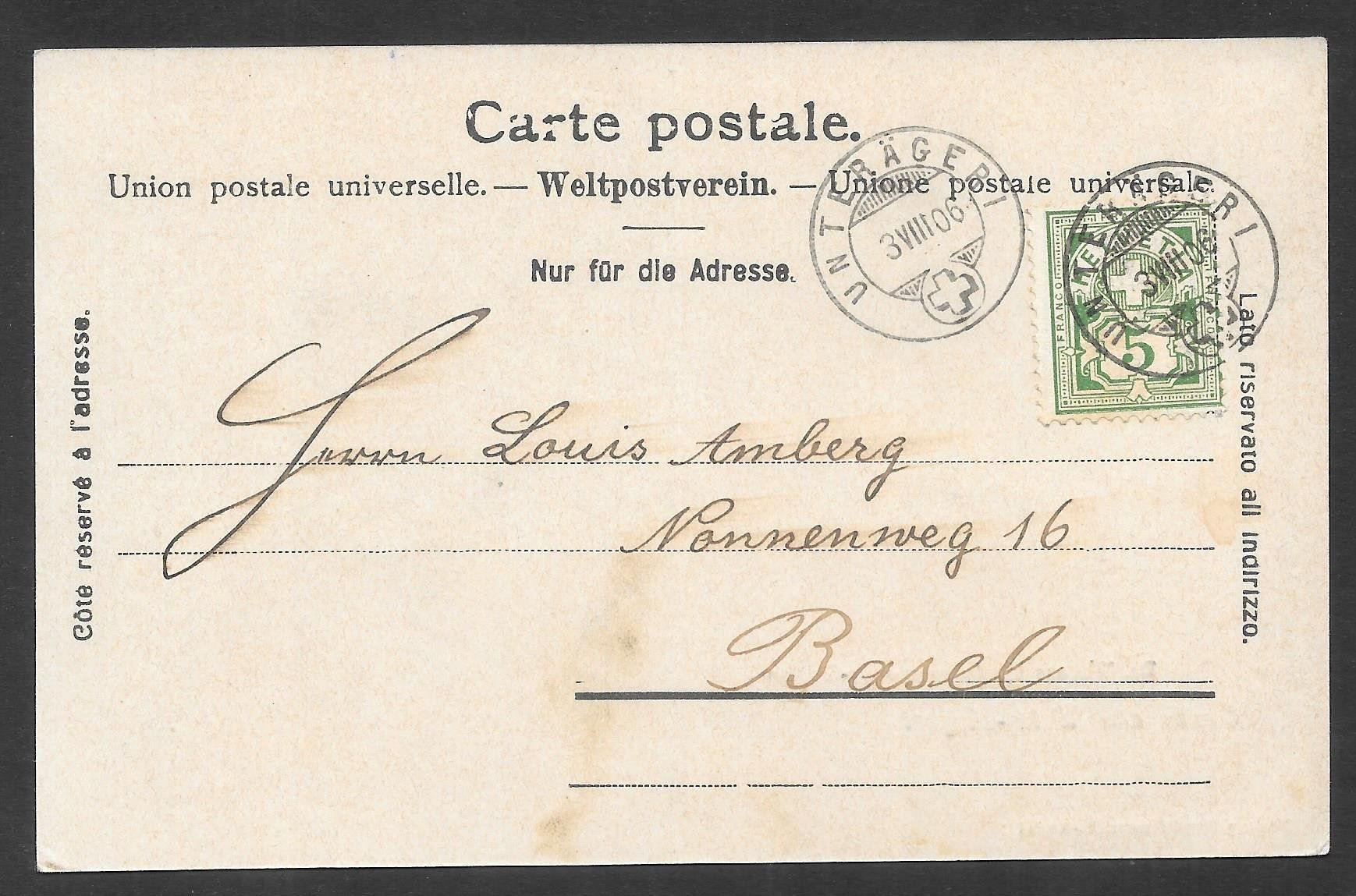 Cartoline postali: Unterägeri Dr. Webers Kindererholungs-Station – Usato da Olten venduto da clotaldi 1