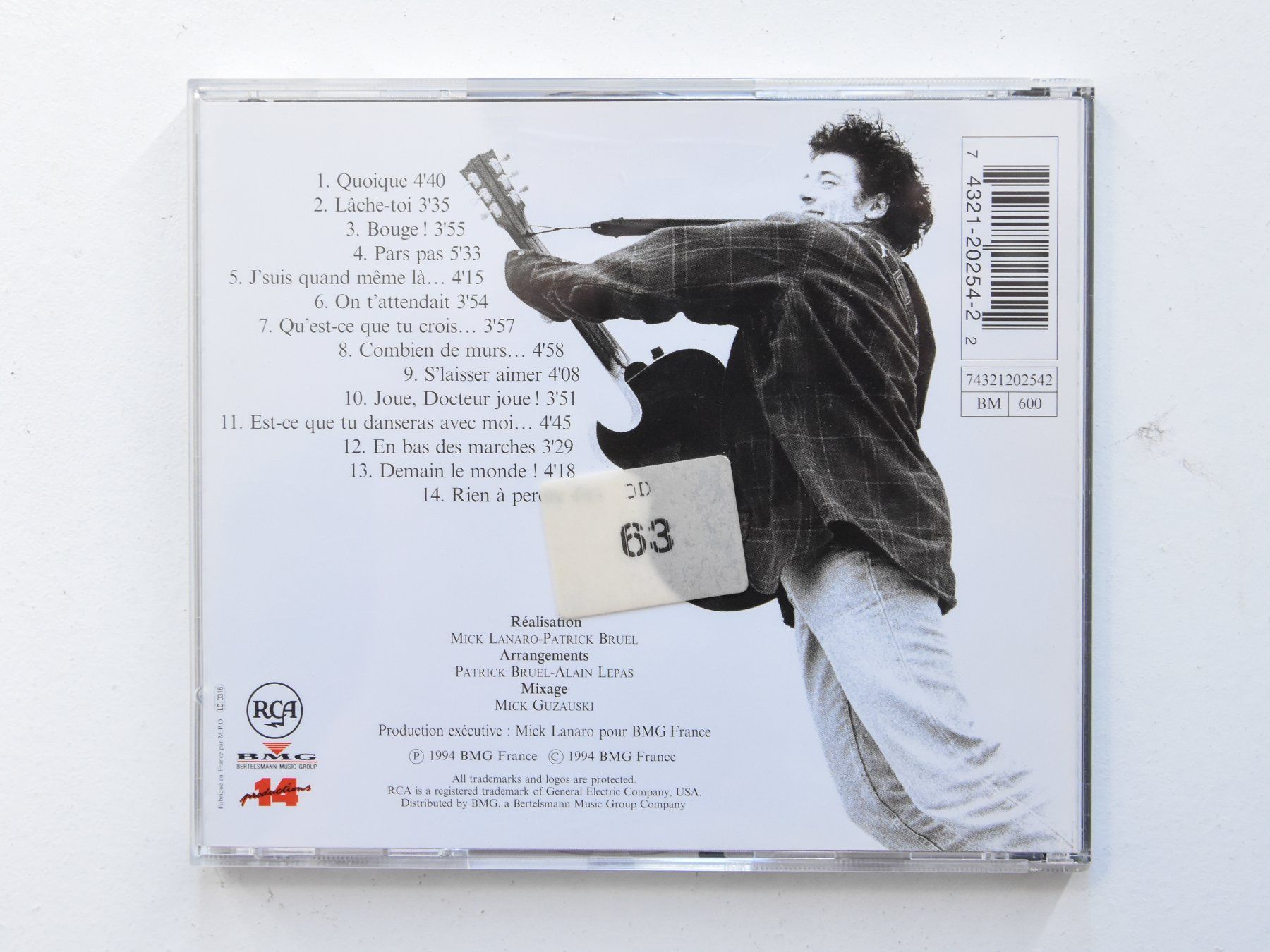 CDs: Patrick Bruel - Bruel – Gebraucht aus Belmont-sur-Yverdon von ag97 2